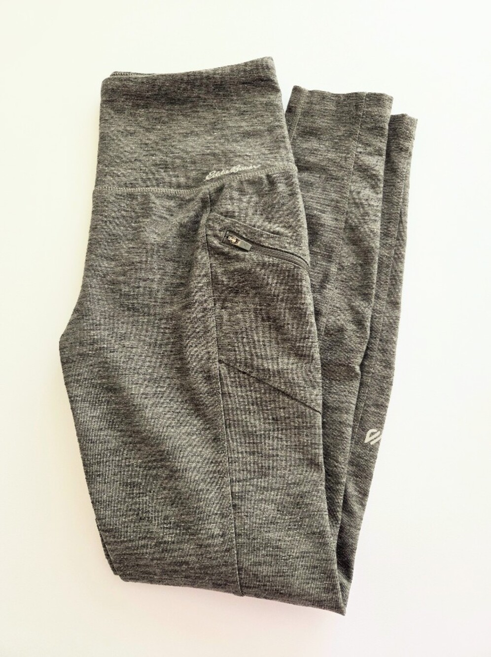 Eddie Bauer Hunter Green Performance Leggings with Zip Pocket